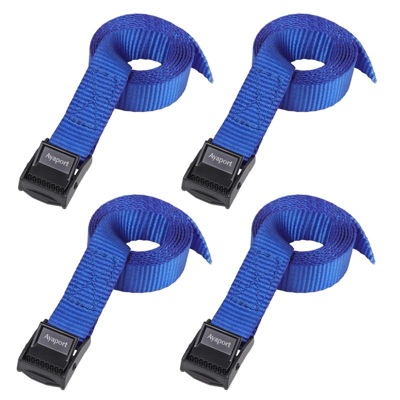 Ayaport Lashing Straps with Buckles Adjustable Cam Buckle Tie Down Cinch Strap for Packing Blue - Image 1